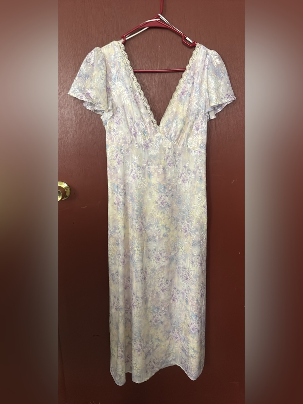 T.J.Maxx Pastel Floral dress - White & Lavender